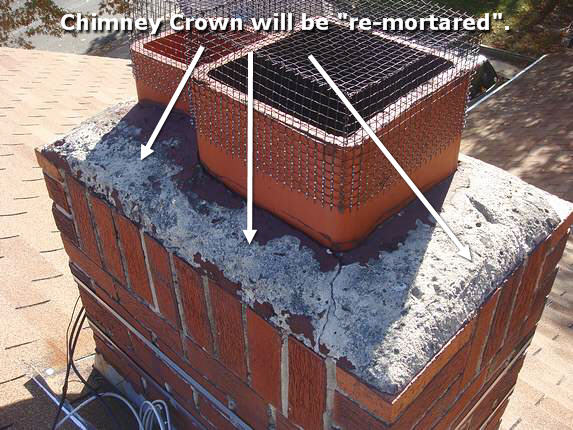 Chimney crown replacement Chimney crown replacement