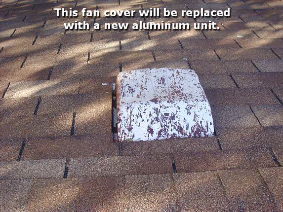 New aluminum fan vent cover New aluminum fan vent cover