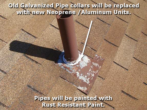 Pipe collar replacement Pipe collar replacement